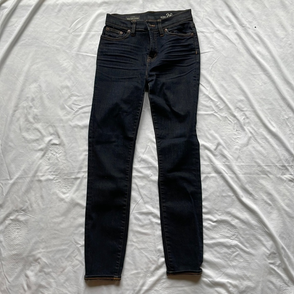 J Crew High Rise Skinny Jean - Dark Wash